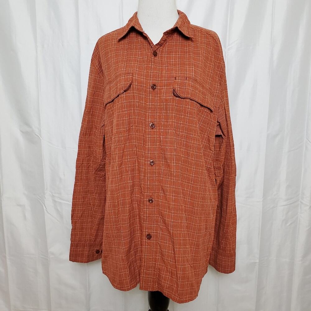 The North Face Plaid Button Down Shirt SZ Large
